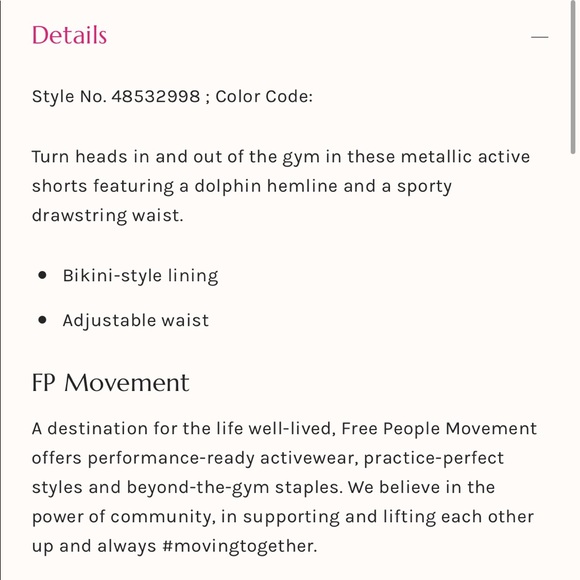 Free People Movement Windjammer Short XS - Picture 8 of 8